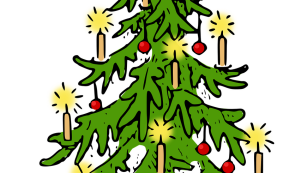 obrazek przedstawiający choinkę świąteczną